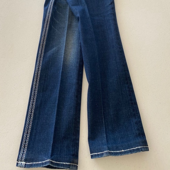 True Religion Straight Legged Dark Wash Jeans - Picture 3 of 5